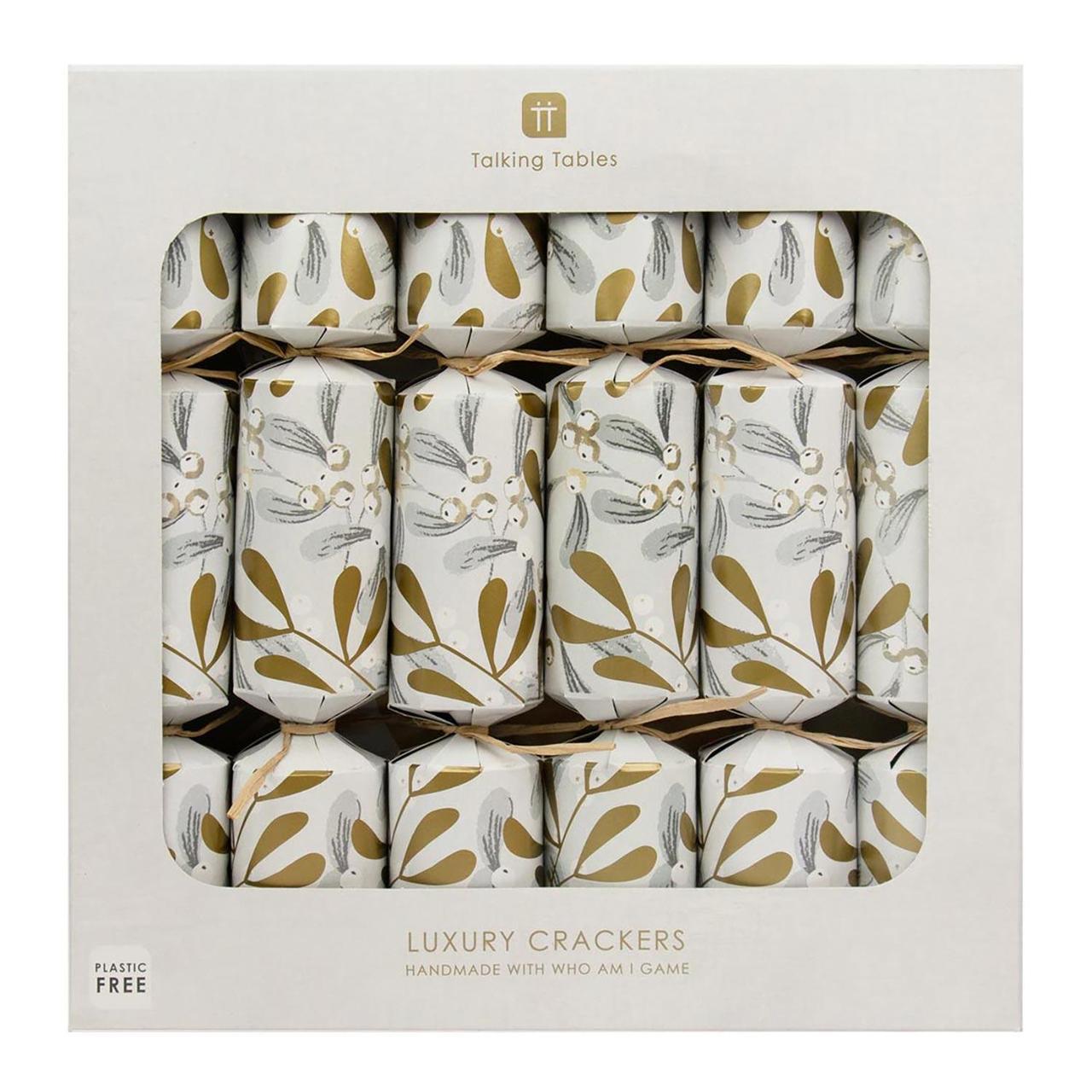 Luxury Mistletoe Christmas Crackers