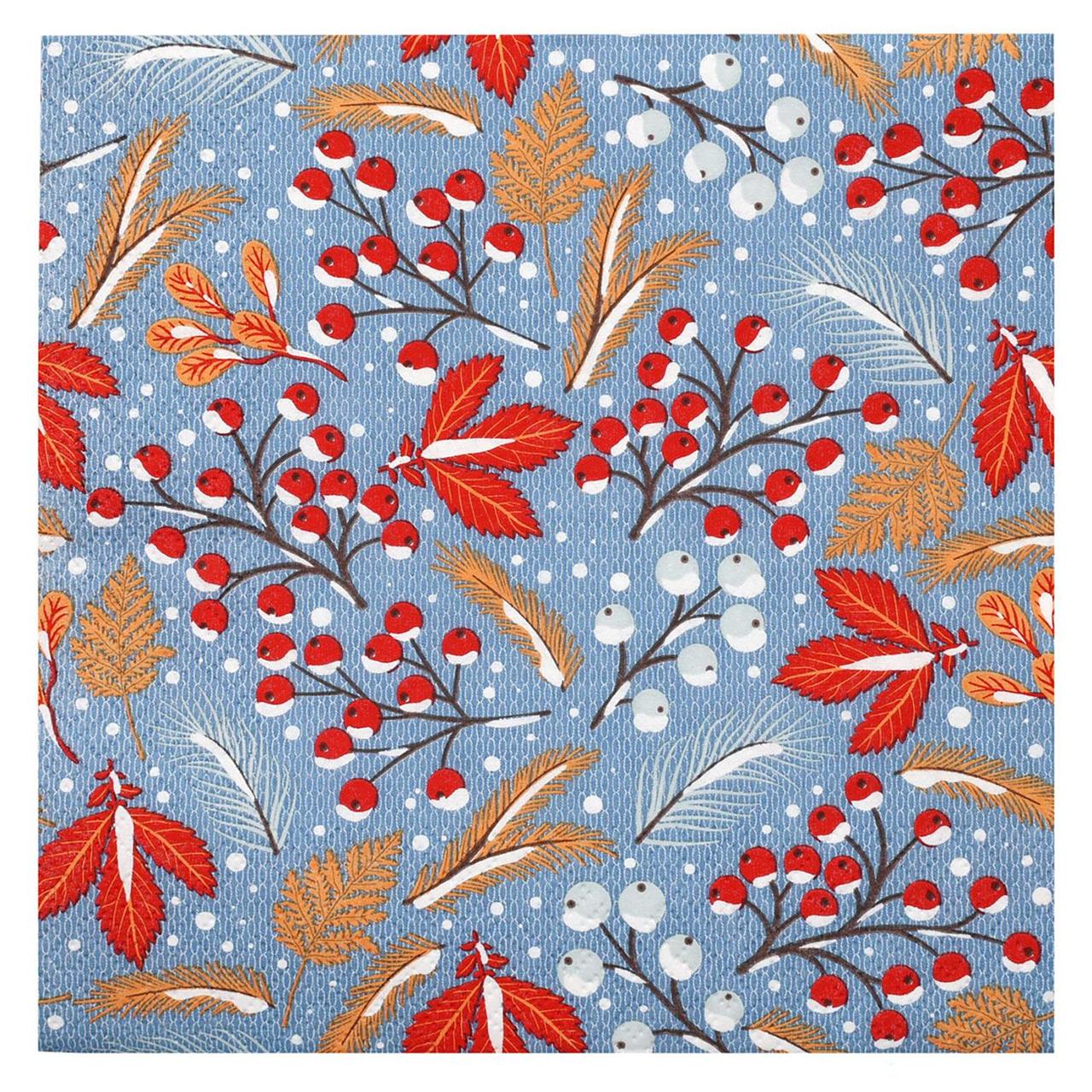 Winter Berries Christmas Napkins