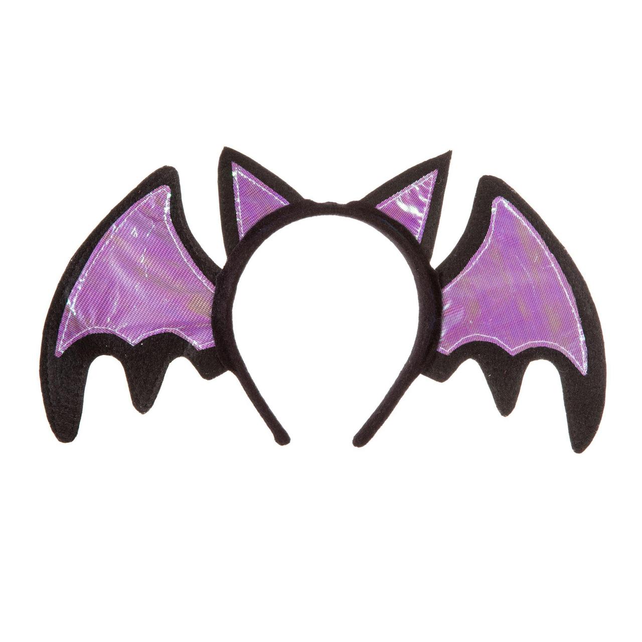 Iridescent Bat Halloween Headband