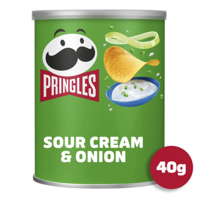 Pringles Sour Cream & Onion Crisps Can