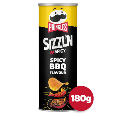 Pringles Sizzl'n Spicy BBQ Flavour Sharing Crisps