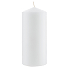 Habitat Medium Pillar Unscented Candle - White