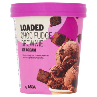 ASDA Loaded Choc Fudge Brownie Ice Cream 480ml