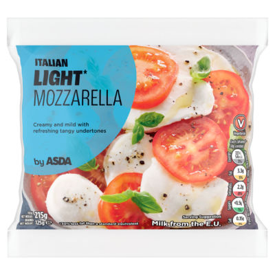 ASDA Italian Light Mozzarella Cheese 125g