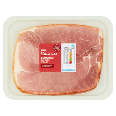 ASDA Flavoursome 2 Smoked Gammon Steaks 450g