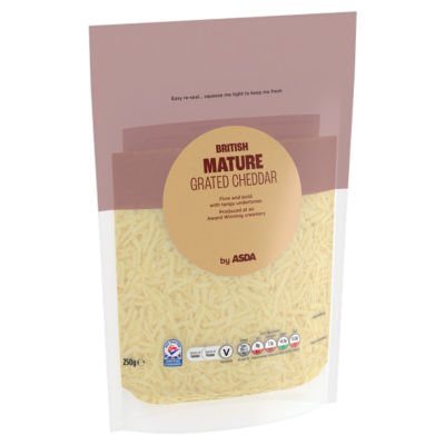 ASDA British Mature Grated Cheddar 250g