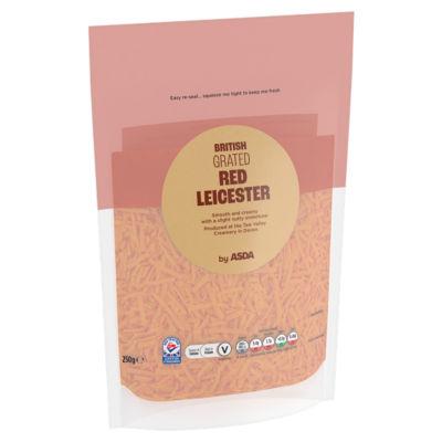 ASDA British Grated Red Leicester Cheese 250g