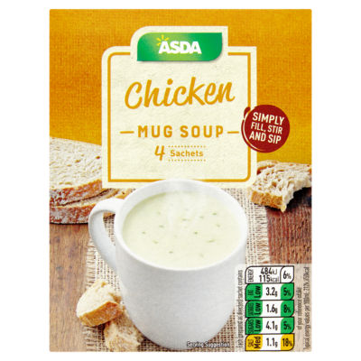 ASDA Classic Chicken Mug Soup (4 x 28g) 112g