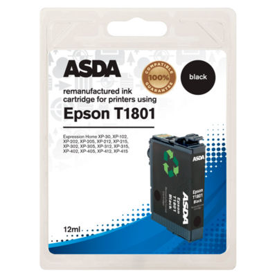 ASDA Epson T1801 Black Ink Cartridge