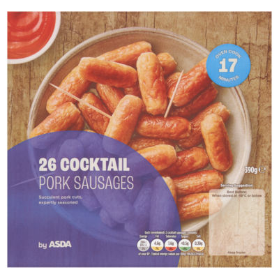 ASDA 26 Cocktail Pork Sausages