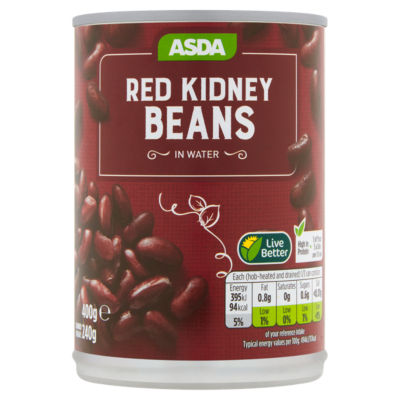 ASDA Red Kidney Beans in Water 400g