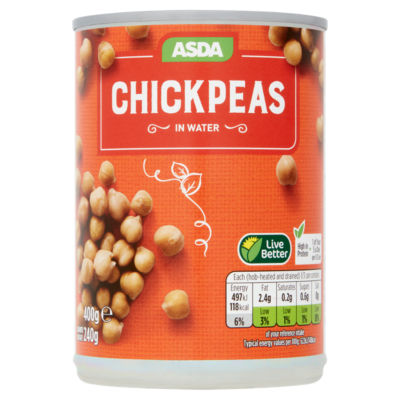 ASDA Chickpeas in Water 400g