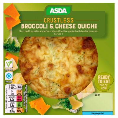 ASDA Crustless Broccoli & Cheese Quiche 150g