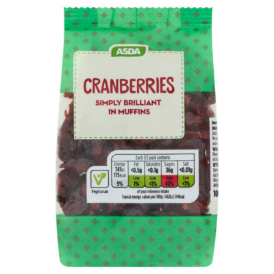 ASDA Cranberries 100g