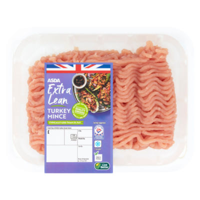 ASDA Extra Lean Turkey Mince (Typically Less Than 3% Fat)