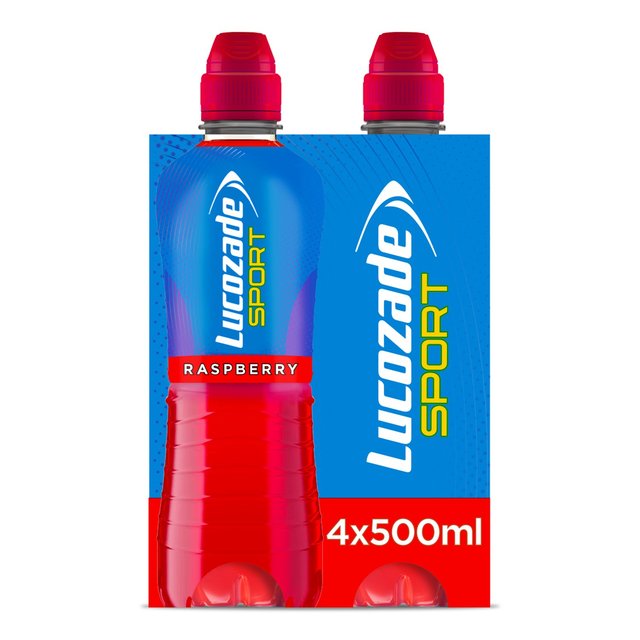 Lucozade Sport Drink Raspberry 4 Pack 4 x 500ml