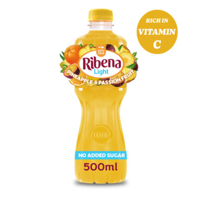 Ribena Pineapple and Passion Fruit Juice Drink No Added Sugar 500ml