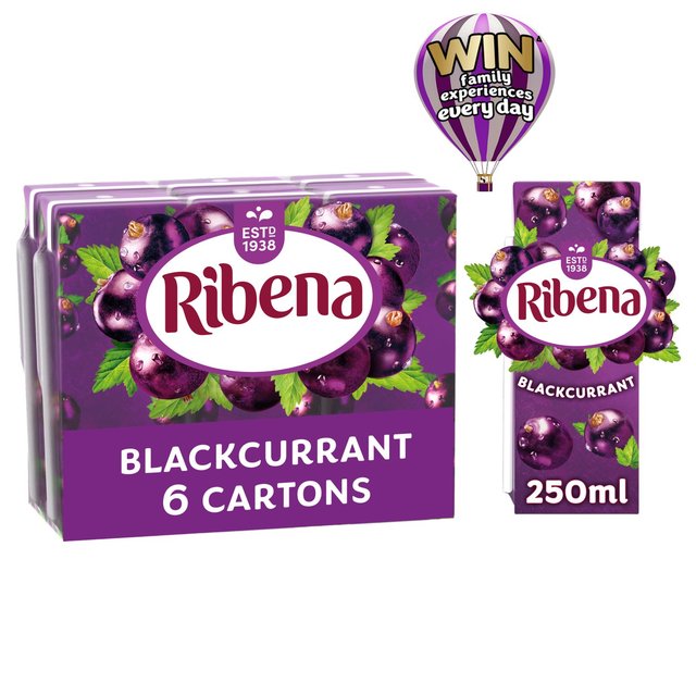 Ribena Blackcurrant Juice Cartons