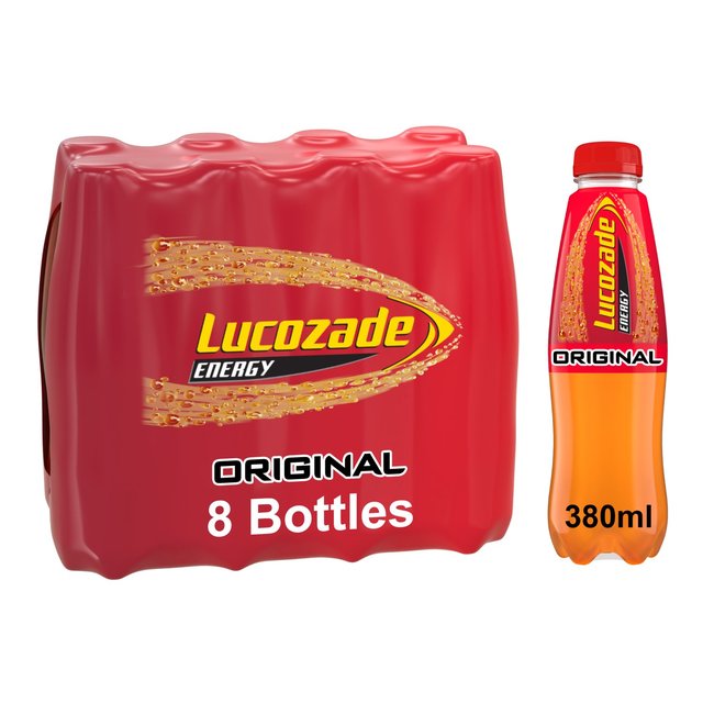 Lucozade Energy Original 8 Pack 380Ml