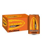 Lucozade Energy Drink Orange Cans 12x330ml