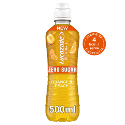 Lucozade Sport Zero Orange & Peach 500ml