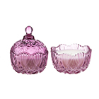 Sainsbury's Chatsworth Pressed Glass Candle