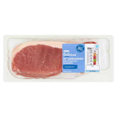 ASDA Butcher's Selection 16 Unsmoked Back Bacon Rashers