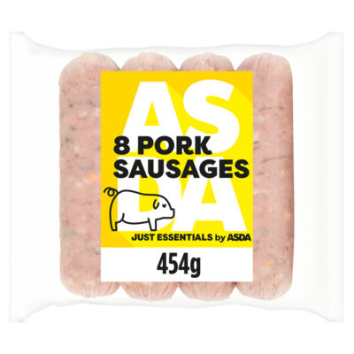 JUST ESSENTIALS by ASDA 8 Pork Sausages