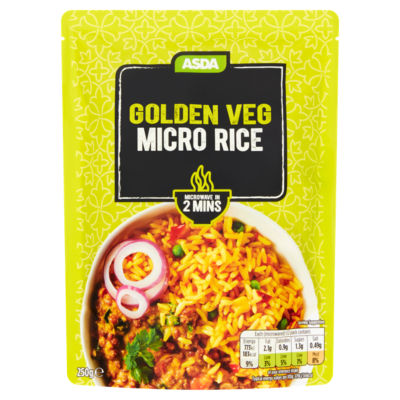 ASDA Golden Vegetable Micro Rice 250g