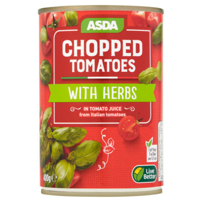 ASDA Chopped Tomatoes with Herbs 400g