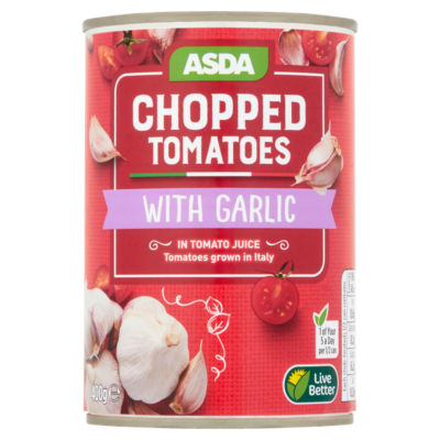 ASDA Chopped Tomatoes with Garlic in Tomato Juice