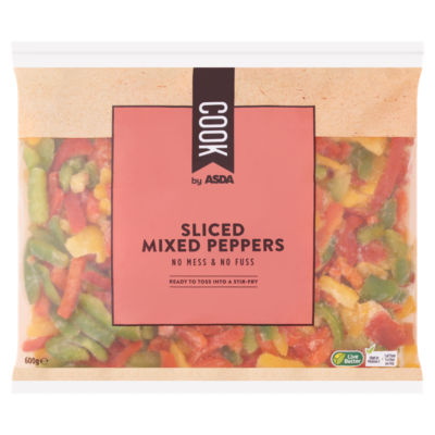 COOK by ASDA Sliced Mixed Peppers 600g