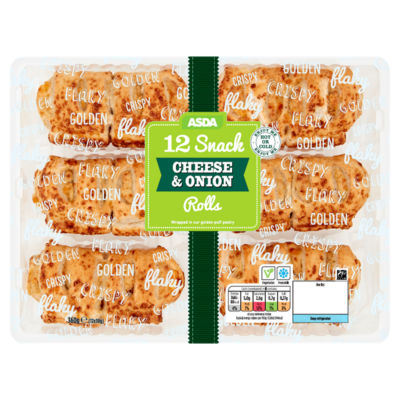 ASDA Snack Cheese & Onion Rolls 12 x 30g (360g)