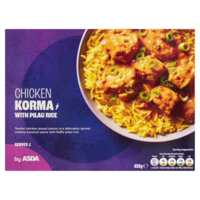 ASDA Chicken Korma with Pilau Rice