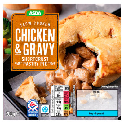 ASDA Chicken & Gravy Shortcrust Pie 200g