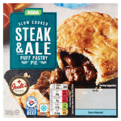 ASDA Steak & Ale Puff Pastry Pie 200g