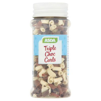 BAKE by ASDA Triple Chocolate Curls 30g