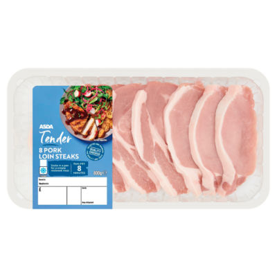 ASDA 8 Pork Loin Steaks