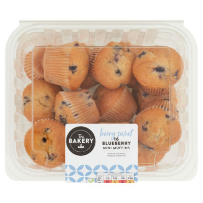 The BAKERY at ASDA 16 Mini Blueberry Muffins