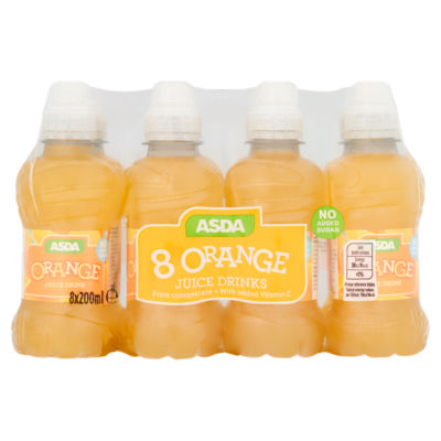 ASDA Orange Juice Drinks 8 x 200ml