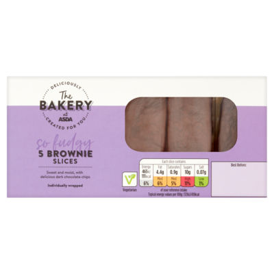 The BAKERY at ASDA 5 Brownie Slices