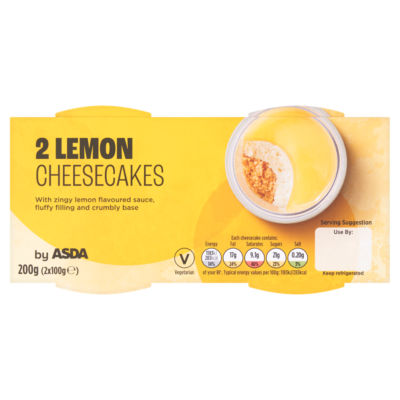 ASDA 2 Lemon Cheesecakes