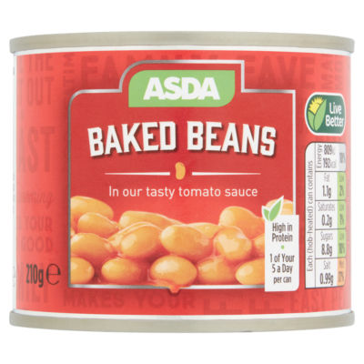 ASDA Baked Beans in a Rich Tomato Sauce 210g