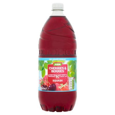 ASDA No Added Sugar Double Strength Cherries & Berries Squash