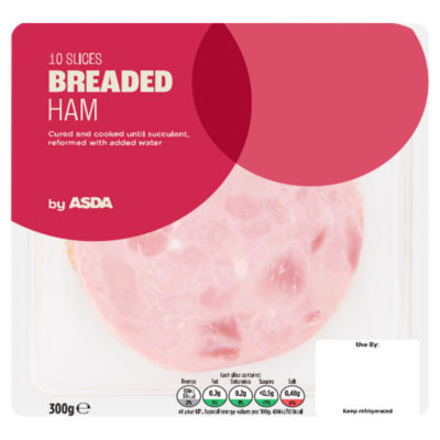 ASDA 10 Slices Breaded Ham 