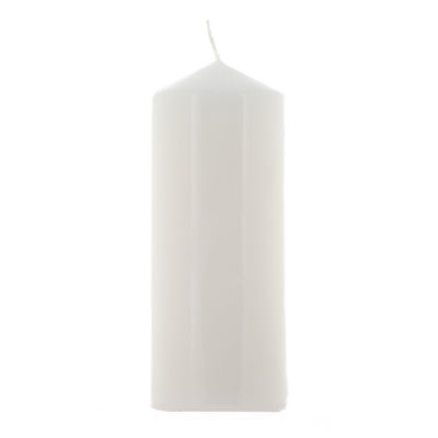 George Home White Unscented Large Pillar Candle