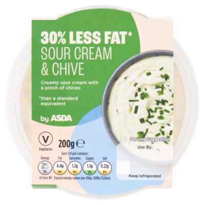 ASDA 30% Less Fat Sour Cream & Chive Dip