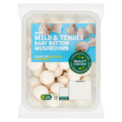 ASDA Mild & Tender Baby Button Mushrooms