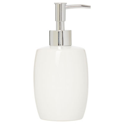 George Home White Ceramic Soap Dispenser