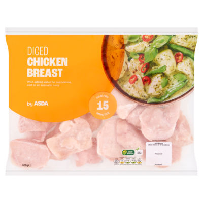 ASDA Diced Chicken Breast 600g